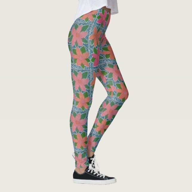 Leggings à motifs floraux tropicaux (Droite)