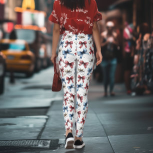 Leggings à nœud papillon Coquette Americana