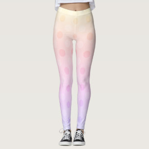 leggings à points pastel, vêtements actifs
