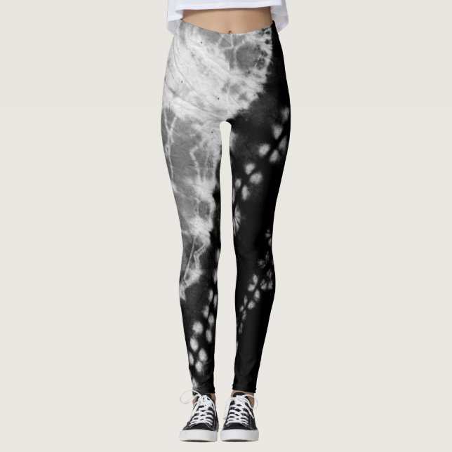 Leggings à teinture noire (Devant)
