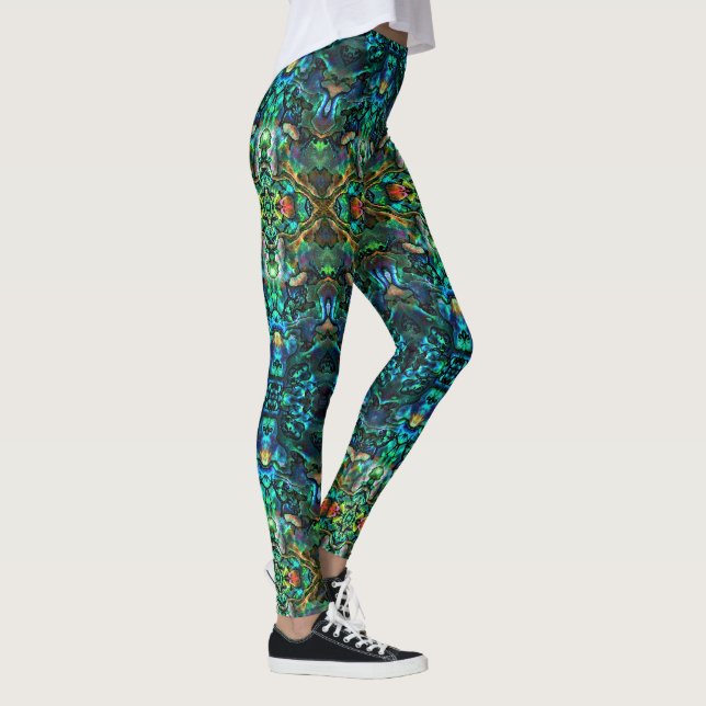 Leggings Abalone à pattes de yoga (Droite)