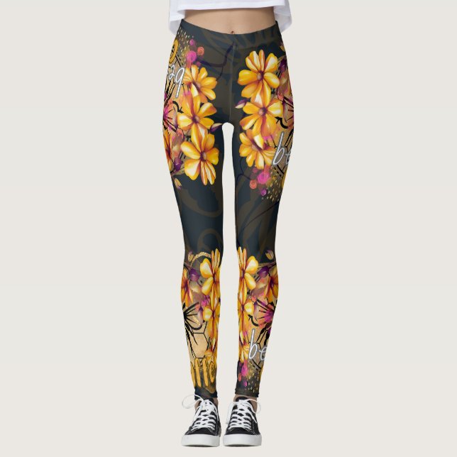 Leggings Abeille, caffe (Devant)