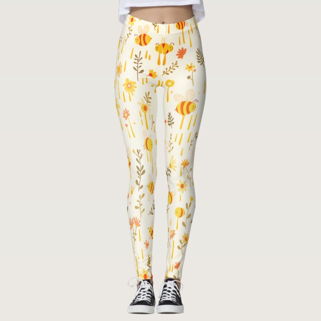 Leggings Abeille légère (Devant)