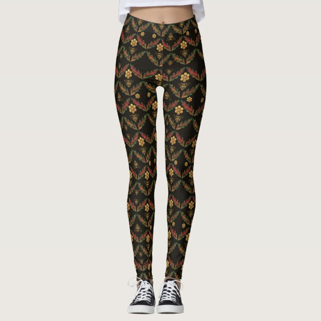 Leggings abeilles et peigne (Devant)