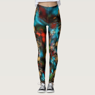 Leggings Abrégé sur Nouveau d'art
