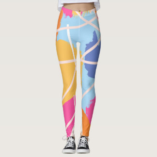 Leggings AbstracT ArTworK