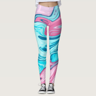 Leggings Abstract elegant fluide marble liquide