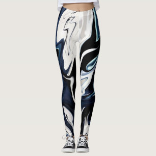 Leggings Abstract elegant fluide marble liquide