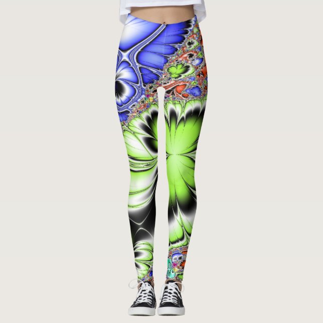 Leggings Abstract fractal  (Devant)
