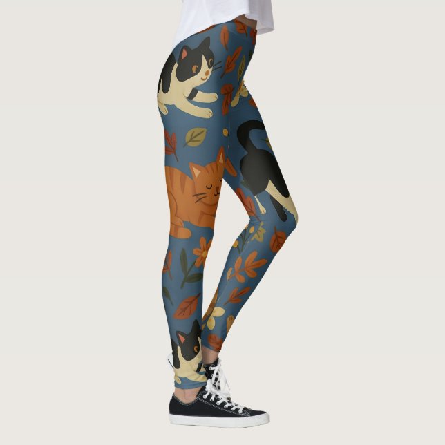 Leggings Abstract Modern Collage Artistic Pattern (Droite)