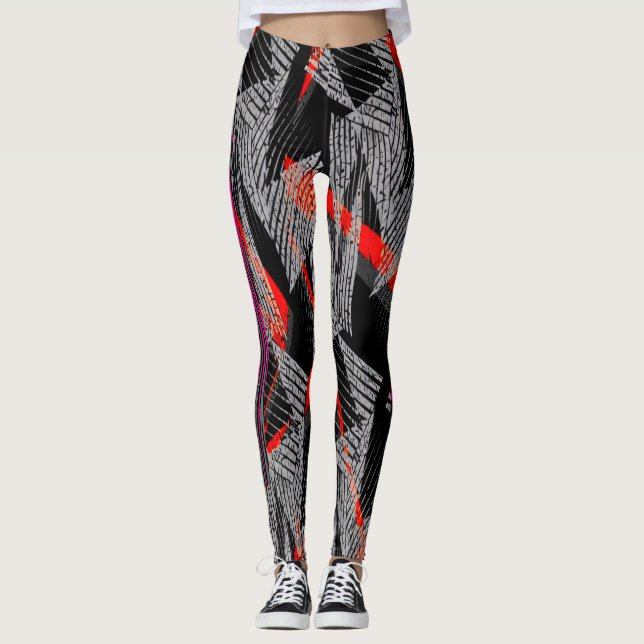 leggings abstract | modern sporty style (Devant)