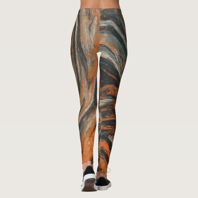 Leggings Abstraction Terrestre  (Dos)
