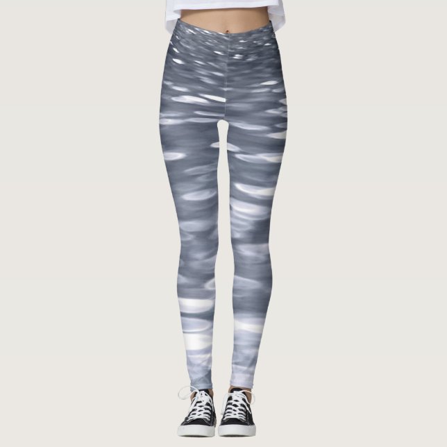 Leggings Abstrait #3 : Chimeur de gunmetal (Devant)
