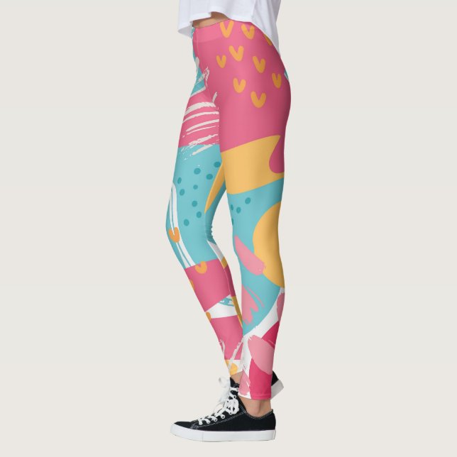 Leggings Abstrait coloré (Gauche)
