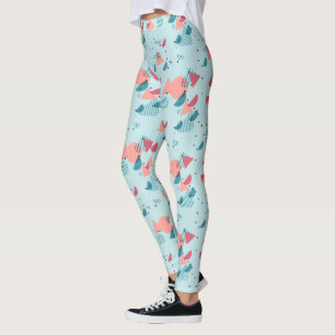 Leggings Abstrait d'art moderne Hip Motif Géométrique les a