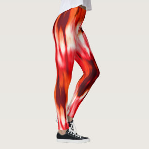 Leggings Abstrait de Flamme