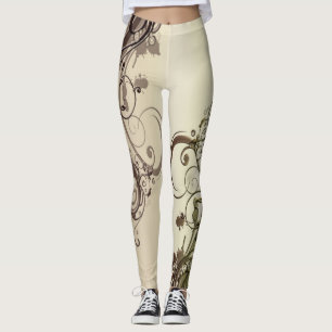 Leggings Abstrait doré