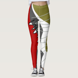 Leggings Abstrait, Moderne, Créatif, Oreillère à lancer app