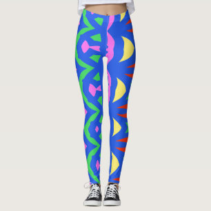 Leggings Abstrait multicolore moderne "Ratti_Creative_Arts"
