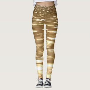 Leggings Abstrait n° 3 : Mélangeur d'or