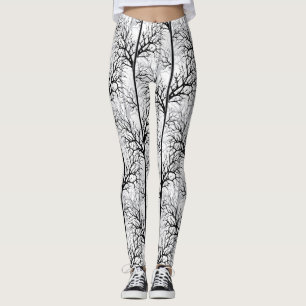 Leggings Abstrait noir et blanc