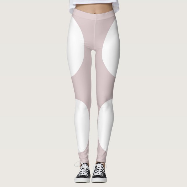 Leggings Abstrait rond élégant et moderne Circle Modèle (Devant)
