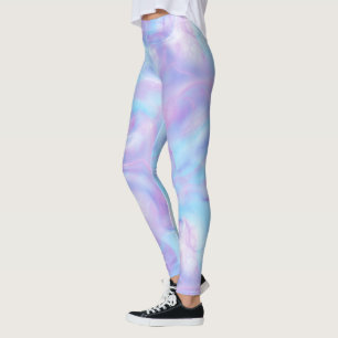 Leggings Abstrait rose, bleu et violet