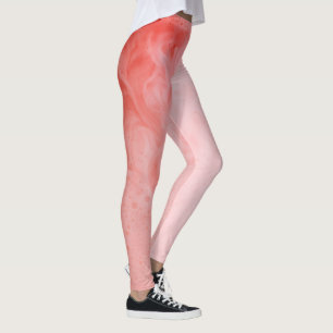 Leggings Abstraite fraise rose clair milkshake photo