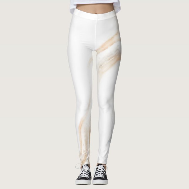 Leggings Abstraite texture de marbre Nature (Devant)