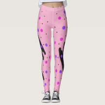 Leggings Abstraits à points Polka