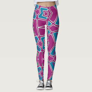 Leggings abstraits et colorés "Ratti_Creative_Arts