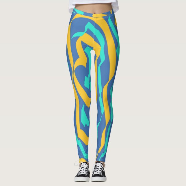 Leggings abstraits "Ratti_Creative_Arts" (Devant)