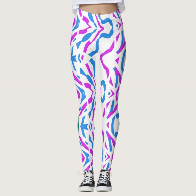 Leggings abstraits vintages "Ratti_Creative_Arts" (Devant)