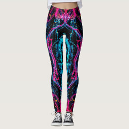leggings abstraits violets