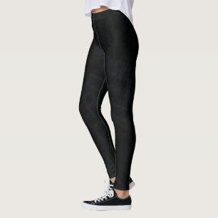 Leggings Acceptation   Texture de saumon noir