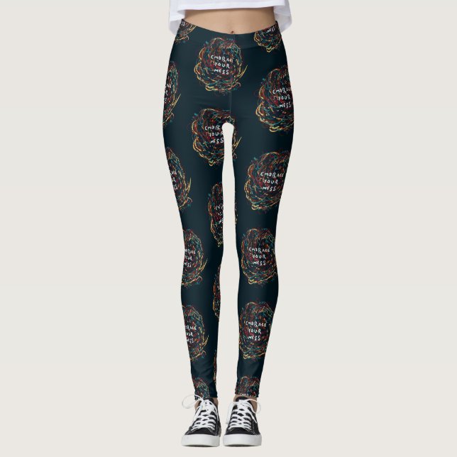 Leggings Acceptez votre Mess (Devant)