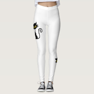 Leggings Adorable Chats Noirs Whimsical