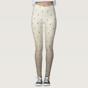 Leggings Adorable mignon, Rouge Ladybug, Lumineux