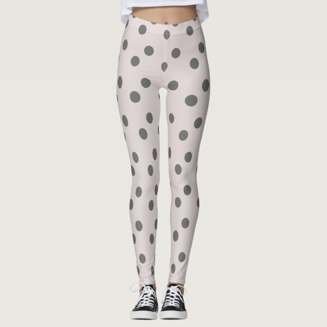 Leggings Adorable points gris femmes (Devant)