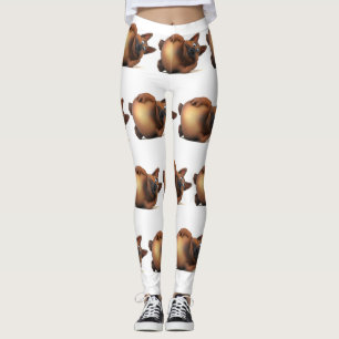 Leggings Adorables 3D Universe mignon chien couché vers le