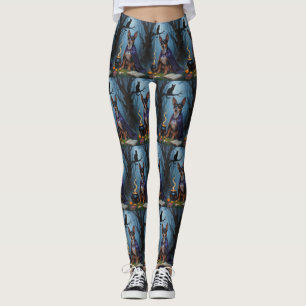 Leggings Affenpinscher Chien Whimsical Halloween Peinture