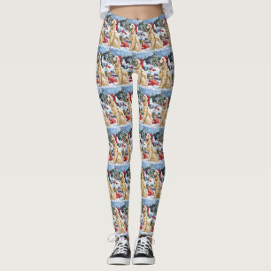 Leggings Afghan Hound Dog Winter Wonderland Noël Joie