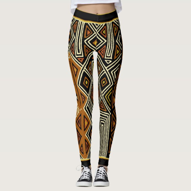 Leggings africains Kuba Designer (Devant)