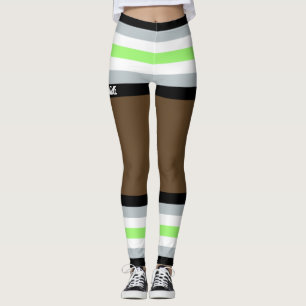 Leggings Agender Pride Faux Shorts & Legs