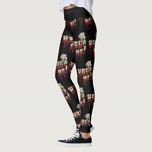 Leggings Aidez-moi avec la main Zombie (Gauche)