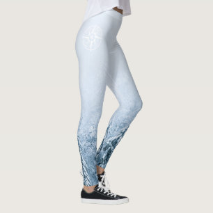 Leggings Aiguille de compas monogramme forêt d'épinette d'h