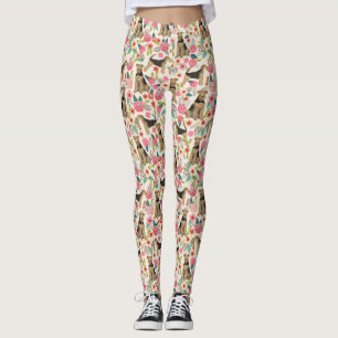 Leggings Airedale Terrier Légendes à tirage floral