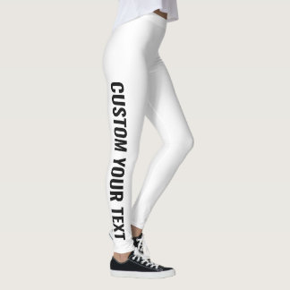 Leggings Ajouter vos propres légendes de texte personnalisé