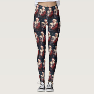 Leggings Akita avec Noël du Père Noël