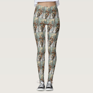 Leggings Akita Chien équitation moto Noël